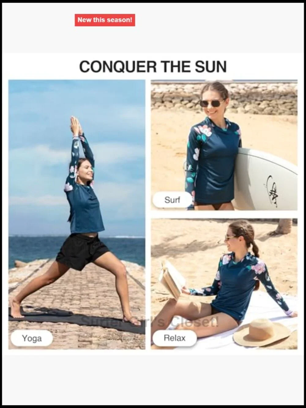 Women's Long-Sleeve UPF 50+ Rashguard